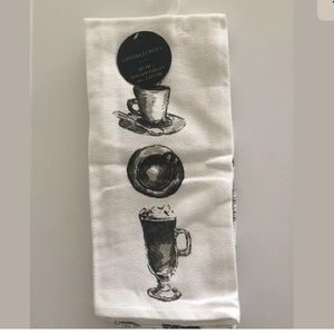 Cynthia Rowley Kitchen Towels Set of 2 Coffee Tea
